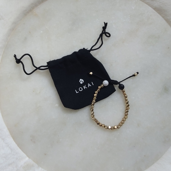 SOLD. LIKE NEW! LOKAI Premium “2.0 Beaded Balance Bracelet” in “Yellow Gold”! - Picture 2 of 4
